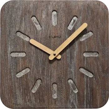 Hodiny KUBRi 0157 - exkluzivní design hodin z dubového dřeva v rozměrech od 20cm do 40cm