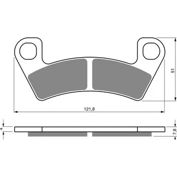 Brzda pro motocykl Brzdové destičky GOLDFREN 409 S33 STREET FRONT