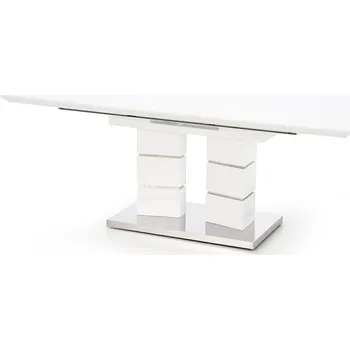 Jídelní stůl Rozkládací jídelní stůl Dorel bílý moderní MDF 160-200x90 cm Intesi