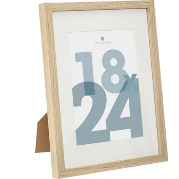 Rám na obraz Rám na fotografie 18x24 Manu Atmosphera stojací a závěsný přírodní skandinávský skleněný