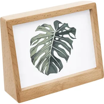 Rám na obraz Dřevěný fotorámeček 10x15 Eris Atmosphera stojací skandinávský boho přírodní