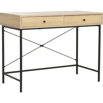 Psací stůl Psací stůl Hornet loftový s zásuvkami dub přírodní černý moderní do pracovny a kanceláře 100 cm