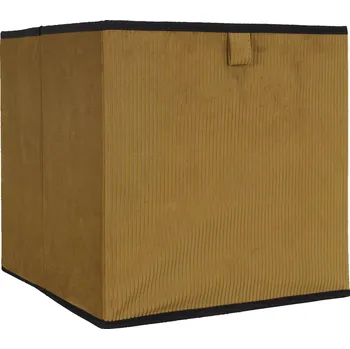 Úložný box Skládací úložný box do regálu 30x30 Giulia hořčicový moderní Intesi