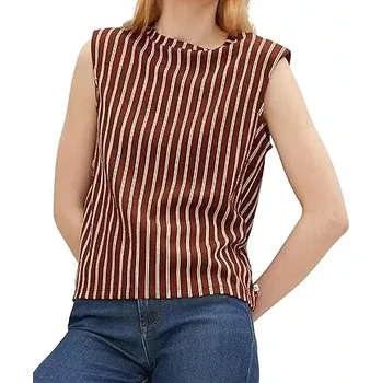 Dámská halenka Tom Tailor halenka s pruhy (Dámská hnědá halenka značky Tom Tailor)