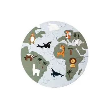 Dřevěné puzzle Svět zvířat s možností vrácení nebo výměny do 30 dnů zdarma - PU19