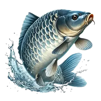 Vinylová samolepka - kapr I (8,0 cm)