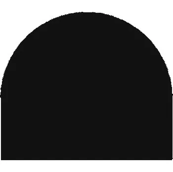 KOVO-KRAUS Plech pod kamna radiusový 1000 x 800 mm, R500, tl. 1,5 mm
