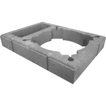 Komín SUPERKOMÍNY Nadstřešní prstenec s vent. šachtou, šedá RAL 7000