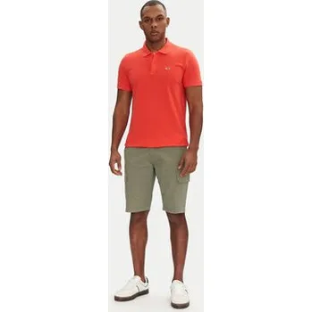 Pánské tričko Tommy Jeans Polokošile DM0DM20676 Červená Slim Fit XL