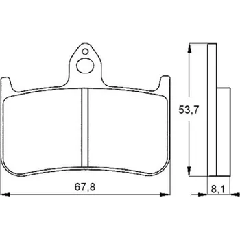 Brzda pro motocykl Brzdové destičky ACCOSSATO AGPA122 ST