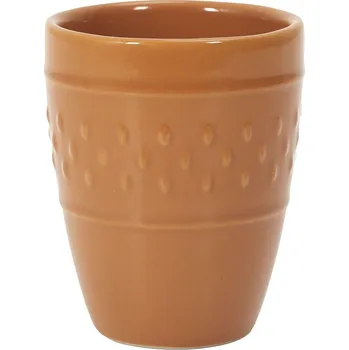 Keramický espresso šálek Queso 100 ml žlutý moderní ideální na malou kávu Intesi