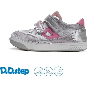 Dětská treková obuv D.D.step dívčí obuv S040-51234EM Barva: stříbrná, Velikost: 27