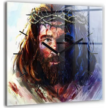 Hodiny Nástěnné hodiny SacroArte, hnědé, 60 cm