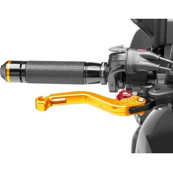 Auto-moto Páčka brzdy bez adaptéru PUIG 180OR krátké zlatá/červená