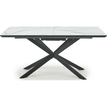 Jídelní stůl Intesi Skládací stůl Crosser, bílý mramor/šedá barva