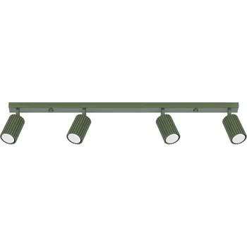 Stropní svítidlo KARBON 4L olivově zelené minimalistické do obýváku a ložnice