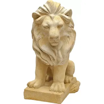 Zahradní dekorace Socha majestátního lva - pohled doleva