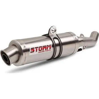 Auto-moto 2 koncovky výfuku STORM GP AT.012.LXS Nerez