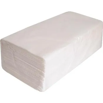 Papírový ubrousek Papírové ručníky Z-Z/160 2vrstvé bílé lepené