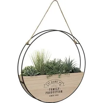 umělá květina Atmosphera závěsné umělé rostliny boho kulaté do obývacího pokoje a předsíně 46 cm