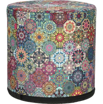 Taburet Kulatý taburet Valencia Intesi barevný do obýváku a ložnice moderní čalouněný 40 cm