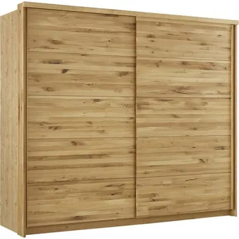 Šatní skříň NICO - masivní skříň divoký DUB 240x210 cm 5640 | Doprava Zdarma