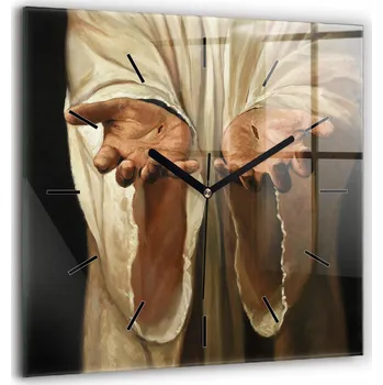 Hodiny Nástěnné hodiny SacroArte béžové 60 cm