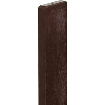 Pletivo TRANSFORM a.s. Plastová plotovka 78x23 mm, výška 198 cm, s rovnou hlavou, hnědá