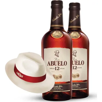 Rum Abuelo 12Y 2x 0,7L + klobouk