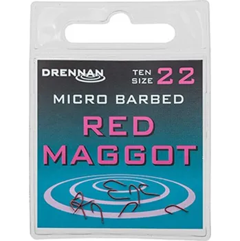 Rybářský háček Drennan háčky Red Maggot vel. 20