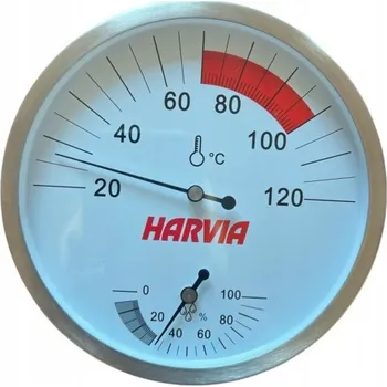 Domácí teploměr Harvia teploměr s vlhkoměrem kulatý 130mm