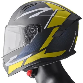 Helma na motorku Integrální helma GMS VELOX ZG12601 matná černá-žlutá-šedá 2XL