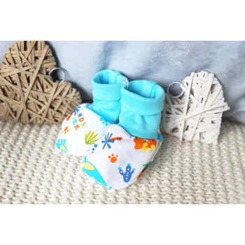 Capáčky AMÁLKA Bavlněné capáčky pro miminko, dino Velikost: 56-68