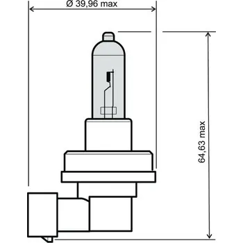 Autožárovka Přední světlo RMS 246510072 12V 35W, H8 modrá