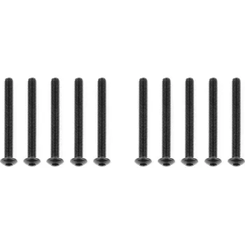 Šroub ASSOCIATED M3x28mm šroub s imbusouvou půlkulatou hlavou, 10ks.