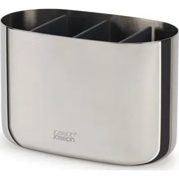 Držák na kartáček Joseph Joseph EasyStoreLuxe nerezový koupelnový organizér na zubní kartáčky moderní