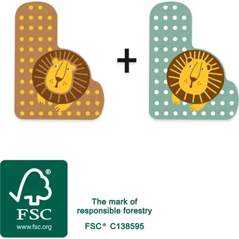 small foot Dřevěné písmeno L