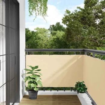 Plot zahrada-XL Balkonová zástěna krémová 1 000 x 75 cm PVC 4005394