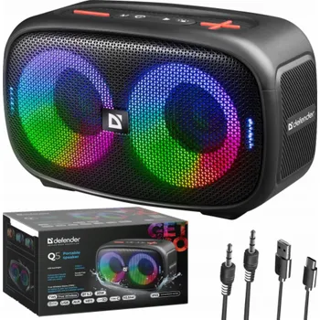 Bluetooth reproduktor DEFENDER Q5 BLUETOOTH REPRODUKTOR 5.3 20W LED/BT/FM/USB/TWS