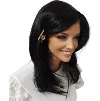 Paruka Paruka dlouhé syntetické vlasy černá Mona