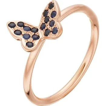 Prsten JK Zlatý prsten s přírodními safíry Velikost prstenu: 46 Safír modrý 14 kt ZPMO024C-46-0100