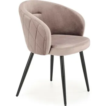 Jídelní židle Jídelní židle Claude Intesi béžová čalouněná sametová s područkami moderní