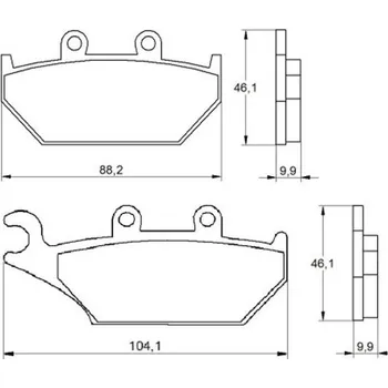 Brzda pro motocykl Brzdové destičky ACCOSSATO AGPA166 OR