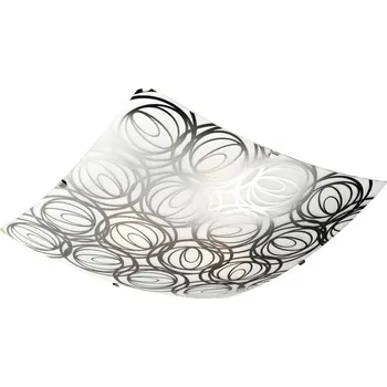 Stropní svítidlo Silk 30x30 skleněné čtvercové klasické do kuchyně a předsíně Candellux