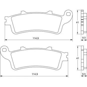 Brzda pro motocykl Brzdové destičky ACCOSSATO AGPA15 OR