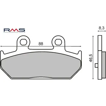 Brzda na kolo Brzdové destičky SINTER 225101503 organické