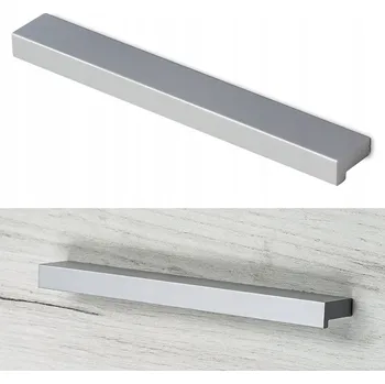 Nábytkové kování Nábytková úchytka klasická šedá matná 40 x 1,7 x 1 cm