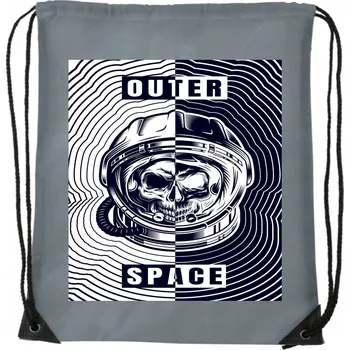 Školní batoh BATOH Šedý školní kousek na trénink KOSMOS ASTRO SPACE WB_056