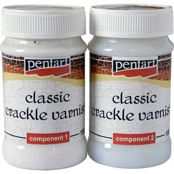 Speciální výtvarná barva Pentart 2krokový krakelovací lak 2x 100 ml