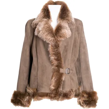 Kreibich Dámská kožešinová bunda Dominika II. Barva: khaki, Velikost: 46